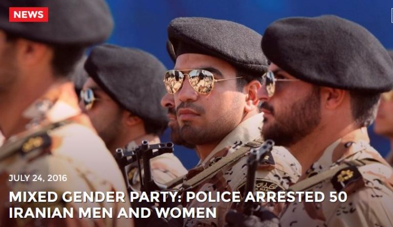 Mixed Gender Party: Police Arrested 50 Iranian Men And Women