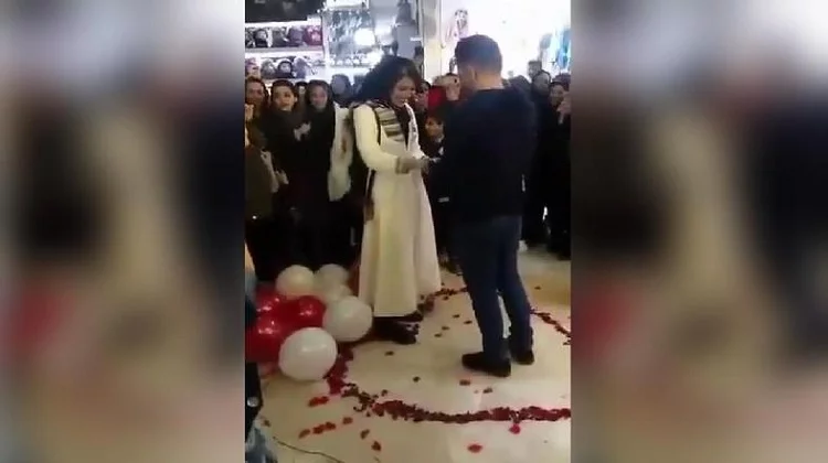 Iran couple detained for public marriage proposal