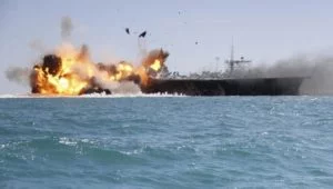 Iranian Revolutionary Guard Officials Threaten to Sink U.S. Naval Vessels