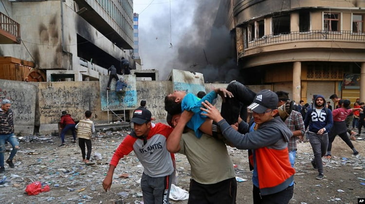 Iraqi Forces Kill 28 Protesters After Iranian Consulate Torched Iraqi Forces Kill 28 Protesters After Iranian Consulate Torched
