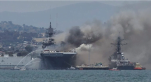 Tough Days Ahead of US, Says IRGC General on American Warship Fire
