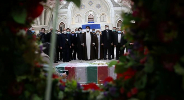 Iran accuses Israel at funeral for slain military nuclear scientist