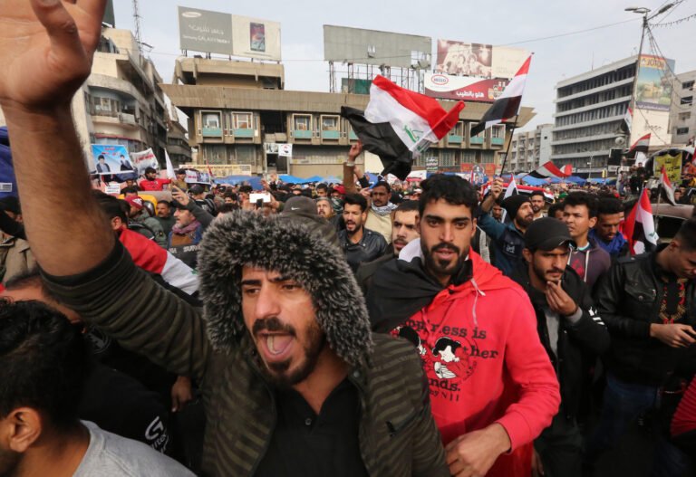 Protesters In Baghdad Chant Against Iran-Backed Militia As One Dies