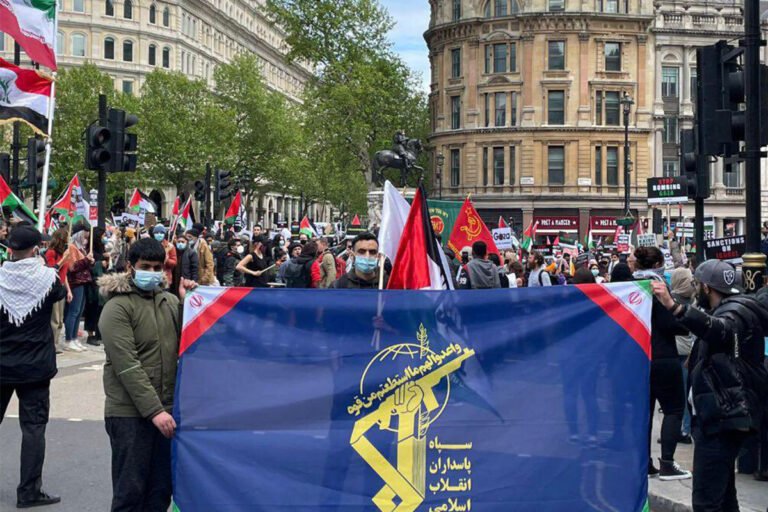 UK MP calls for banning IRGC after flag flown at London demonstration