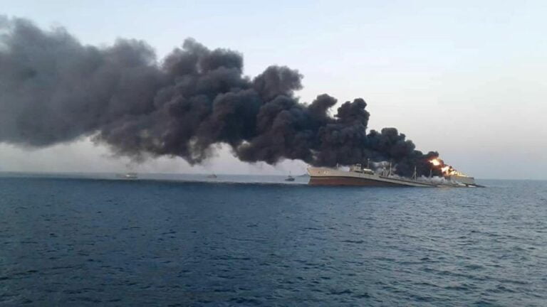 Aftermath of Iran’s sunken ship highlights IRGC threat to environment