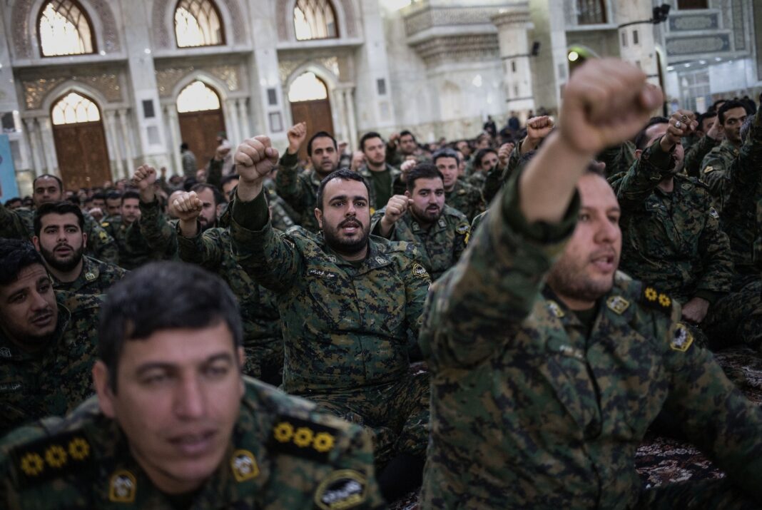 Members of the Iranian terrorist designated Islamic Revolutionary Guard Corps, many of whom interrogate detainees.