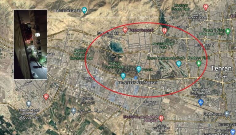 Iranian IRGC missile base possibly hit by drones in Tehran